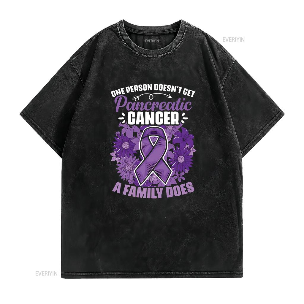 Womens Support Pancreas Survivor Ribbon Pancreatic Cancer Awareness T Shirt Black 2X Large vintage Washed homme Breathable