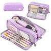 Trousse à Crayons en Tissu Multi-Couches pour Étudiants – Sac à Stylos Grande Capacité avec Plusieurs Compartiments pour l'École