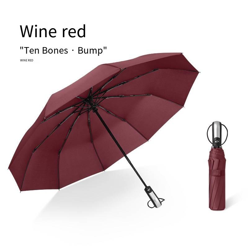 

Chong Yi ten bone автоматический трехсекционный зонт rainsun двойного назначения виниловый солнцезащитный зонт деловые подарки