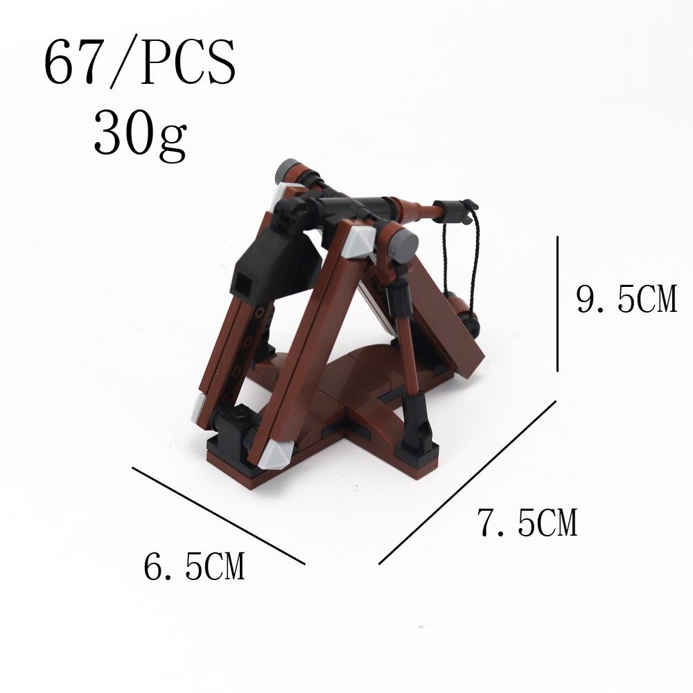 Building Block Medieval Weapon Ancient Siege Ladder Car Ancient War Weapon Scene Ornament