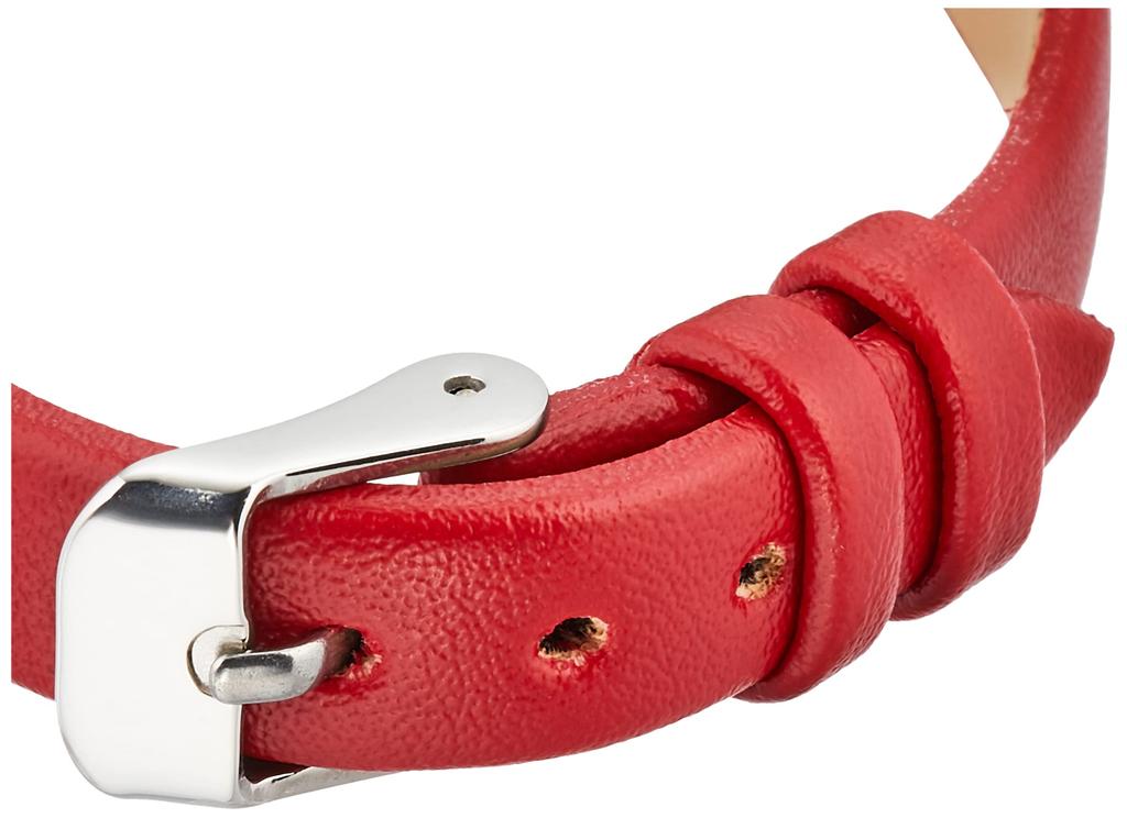 Fieldwork Analog Watch Lovely Silver Leather Strap Red (Fieldwork) GY044-4 Women's