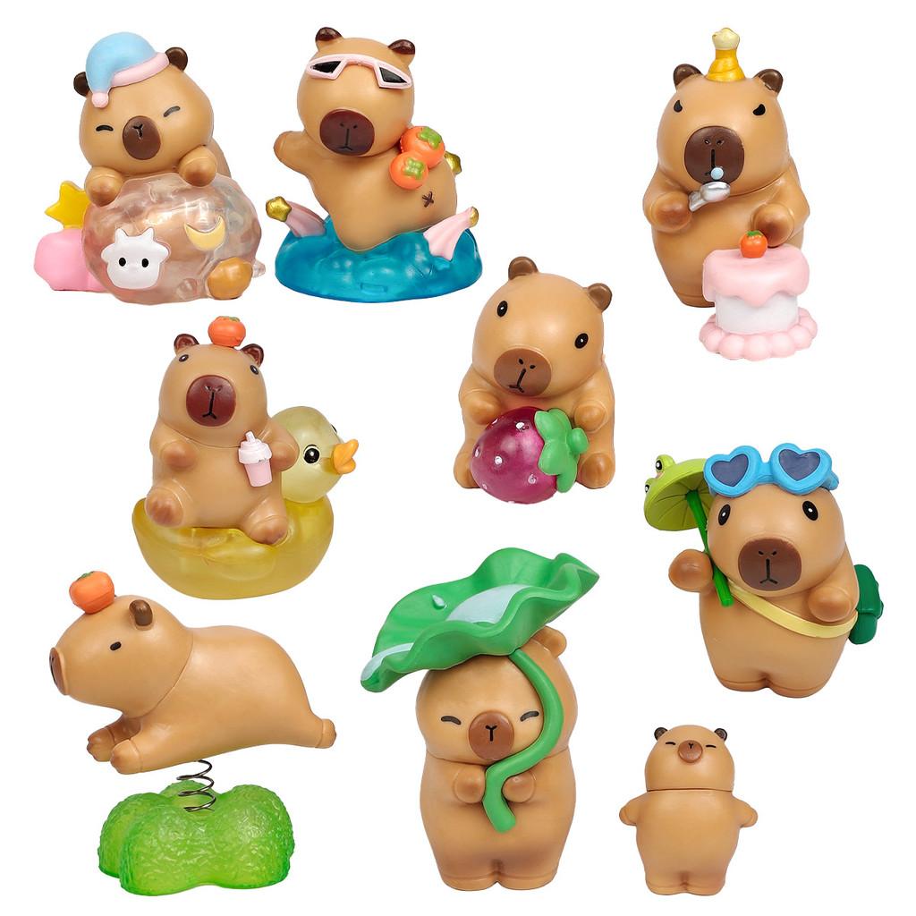 Capybara Alltags PVC Schreibtischspielzeug Sammlerstück für Kinder und Geschenke