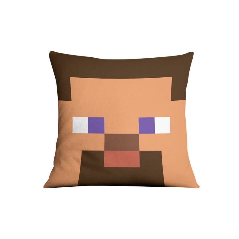 Minecraft Sofa Pillowcase Cushion Cover Home Decoration Steve Creeper Cartoon