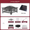 YIXI Square Aluminum Fire Pit Table