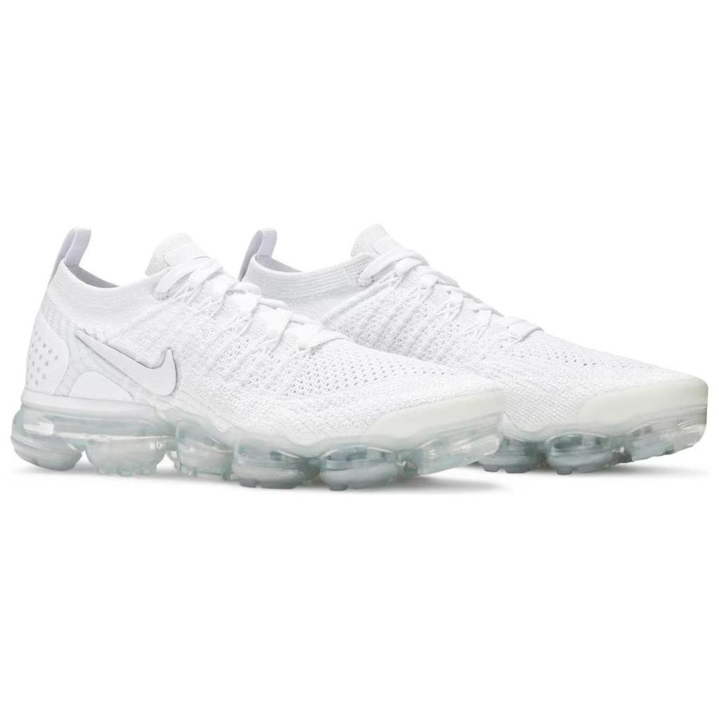 New Nike Air VaporMax Flyknit 2 White Vast Grey Women's 942843-105