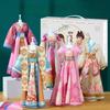Girls Hanfu Ancient Costume Design Handmade DIY Materials Vintage Style Decorations Pretend Play Toys Birthday Gift for Kids