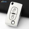TPU Car Remote Key Case Cover For Peugeot Partner Citroen Berlingo C3 Picasso 2009 2010 2011-2016 Key Chain Accessories