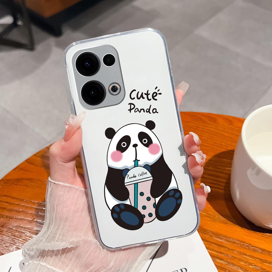 For Oppo Reno 13 Pro Case Creative Clear Soft Back Cover For Oppo Reno13 Pro 13Pro 5G TPU Slim Silicone Anti Drop Phone Cases