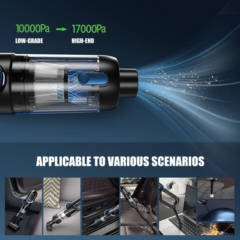 Handheld Vacuum Cordless Car Vacuum Cleaner High Power Rechargeable Battery Portable Rechargeable Mini Vacuum