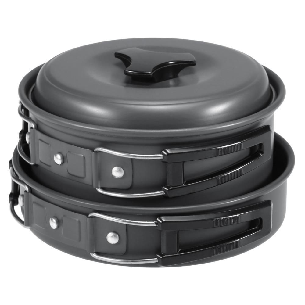 Leichtes Essgeschirr Stapelbar Outdoor Kochgeschirr Langlebiges Camping Kochgeschirr Set Wandern