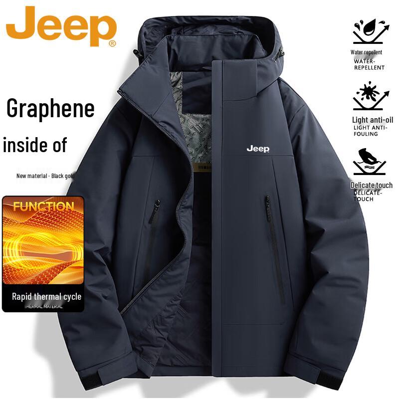 JEEP Men's Padded Hooded Winter Jacket