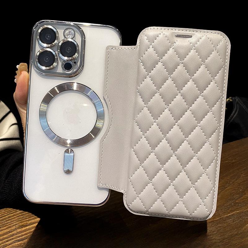 Applicable To IPhone16 Phone Case, Magnetic Attraction, Apple 15promax Protective Case, 14 Card Slot