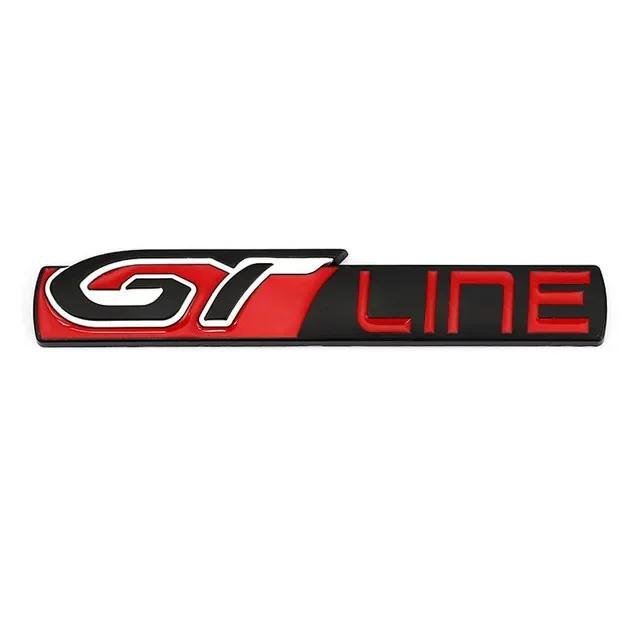 GT Line Logo 308 508 Rear Boot Tailgate Emblem Side Fender Badge Decals 3008 5008 Renault KIA Stickers Stinger