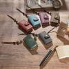 Cowhide Cover Mini Pocket Notepad Retro Travel Sketchbook Planner Tiny Leather Notebook  Christmas