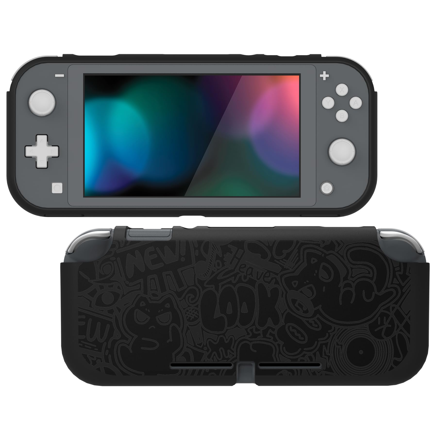 

Защитный чехол на заказ, совместимый с чехлом PlayVital для Switch, совместимый со Switch, милый кот (мягкий) Lite, (мягкий) Лайт, [черный ПП]