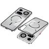 Coque Pour Nothing Phone 4A Pro Phone 4A Alliage d'Aluminium Cadre Métallique Pare-chocs Acrylique Givré Cover de Recharge Sans Fil Magsafe