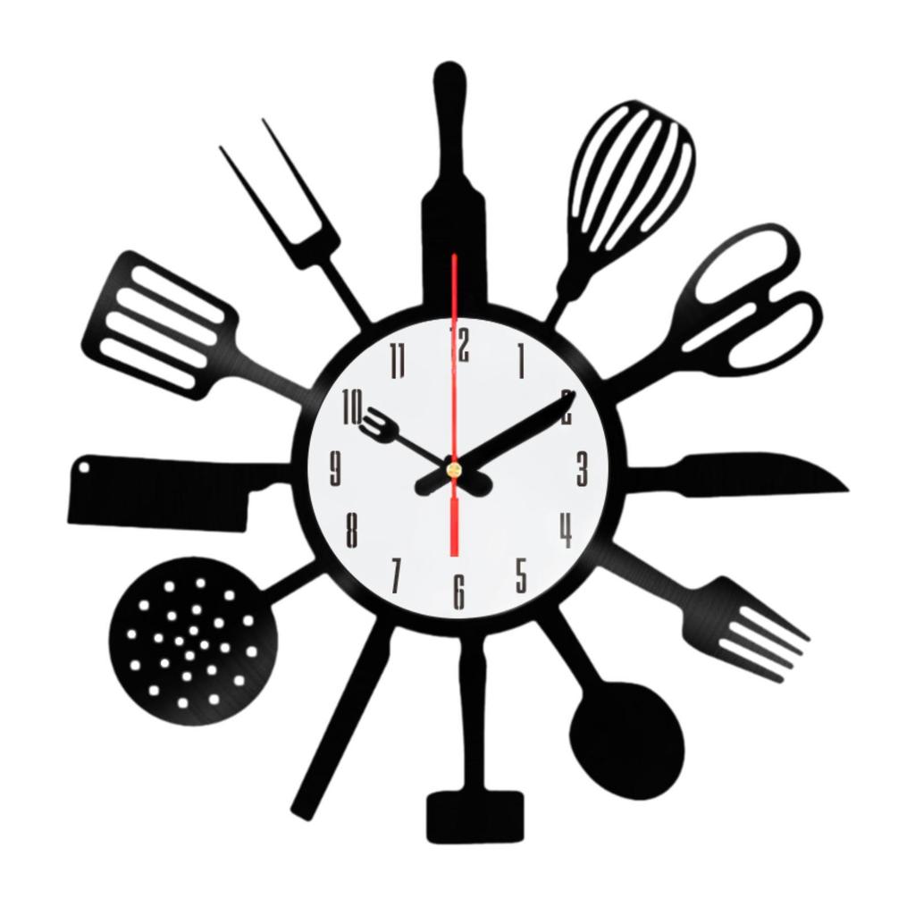 Kitchen Wall Clock Arabic Numerals Quiet Movement Acrylic Wall Watch Decorative Clock for Nice Gifts