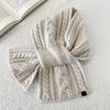 Cross Scarf New Fried Dough Twists Monochrome Fork Neck Warm Scarf Versatile Vintage Scarf