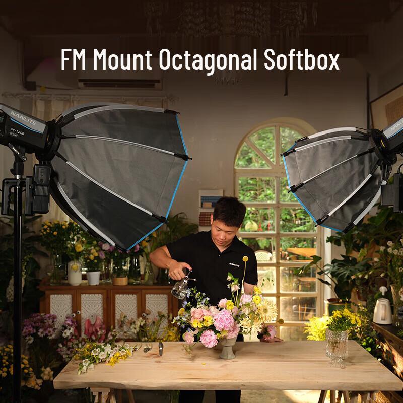 NANLITE Rapid 60 FM Mount Deep Parabolic Softbox with Grid