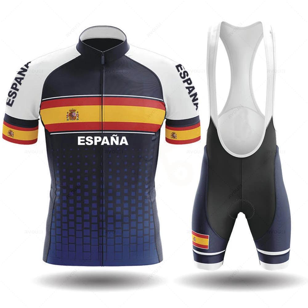 2026 Tým Pánský Letní Španělsko Cyklistický Dres Sada Prodyšný Horský Kolo Závodní Sport Mtb Oblečení na Kolo Maillot Ciclismo Hombre