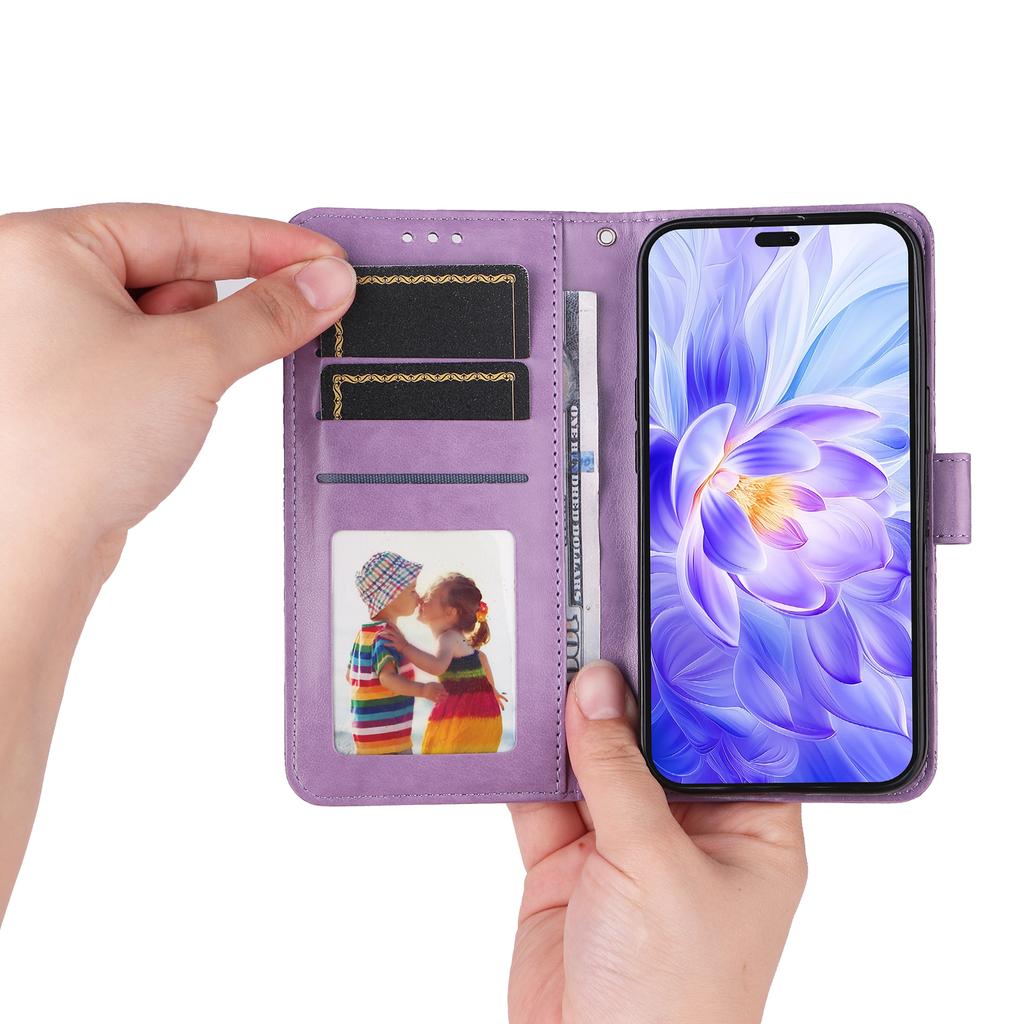 For Honor X60i 5G Case Sunflower Imprint Leather Wallet Phone Cover