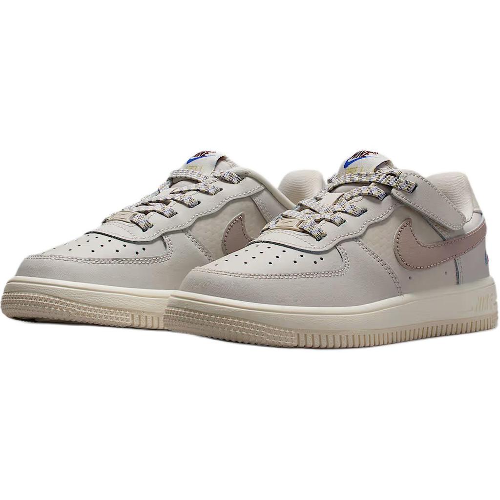 Nike Force 1 Low LV8 EasyOn PS Light Orewood Brown Burgundy Crush Kids Sneakers Grey Comet-Blue Malt IH4496-100