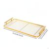 Desktop Tray Ribbed Serving Rounded Corners Home Organization Large