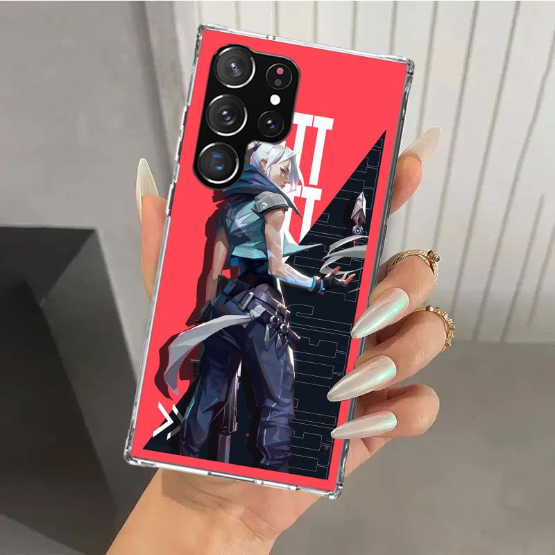 

Valorant Jett Phone Case for Samsung Galaxy S26 S24 S23 Ultra S25 Edge S22 S21 Plus S20 FE + Soft Print Shell Funda Galaxy S25 S Samsung S20 FE