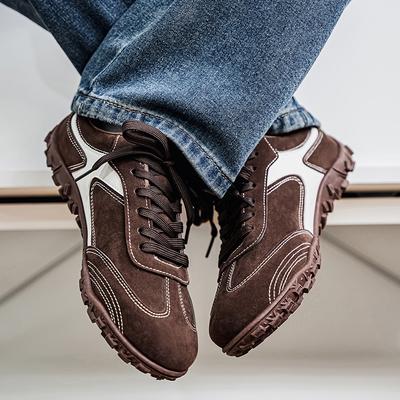 Tênis de Lona Masculino Tênis Retro de Cadarço Tênis Casual de Cano Baixo Sapatos Masculinos para Caminhada Diária com Solas Antiderrapantes
