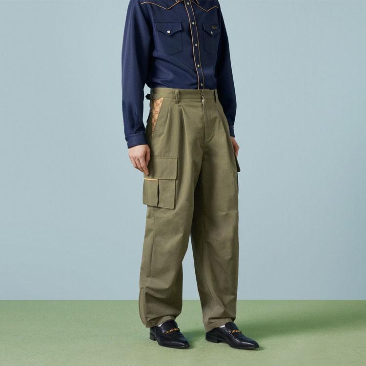 GUCCI Gg Wide Leg Cargo Pants 751436-ZANW6-3550