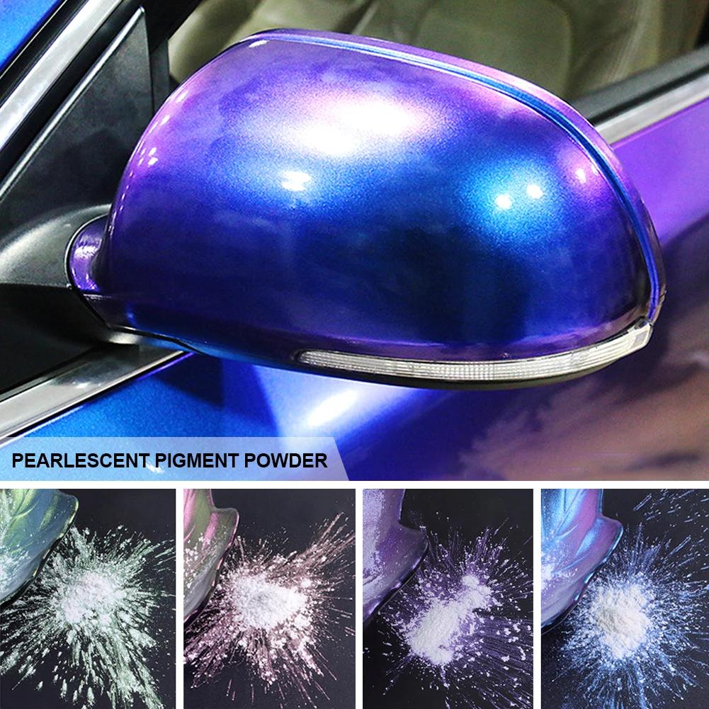 10g Car Chameleon Pigment Powder Pigment pro změnu barvy Dekorace do auta Perleťový pigment Powder Kosmetické oční stíny na nehty