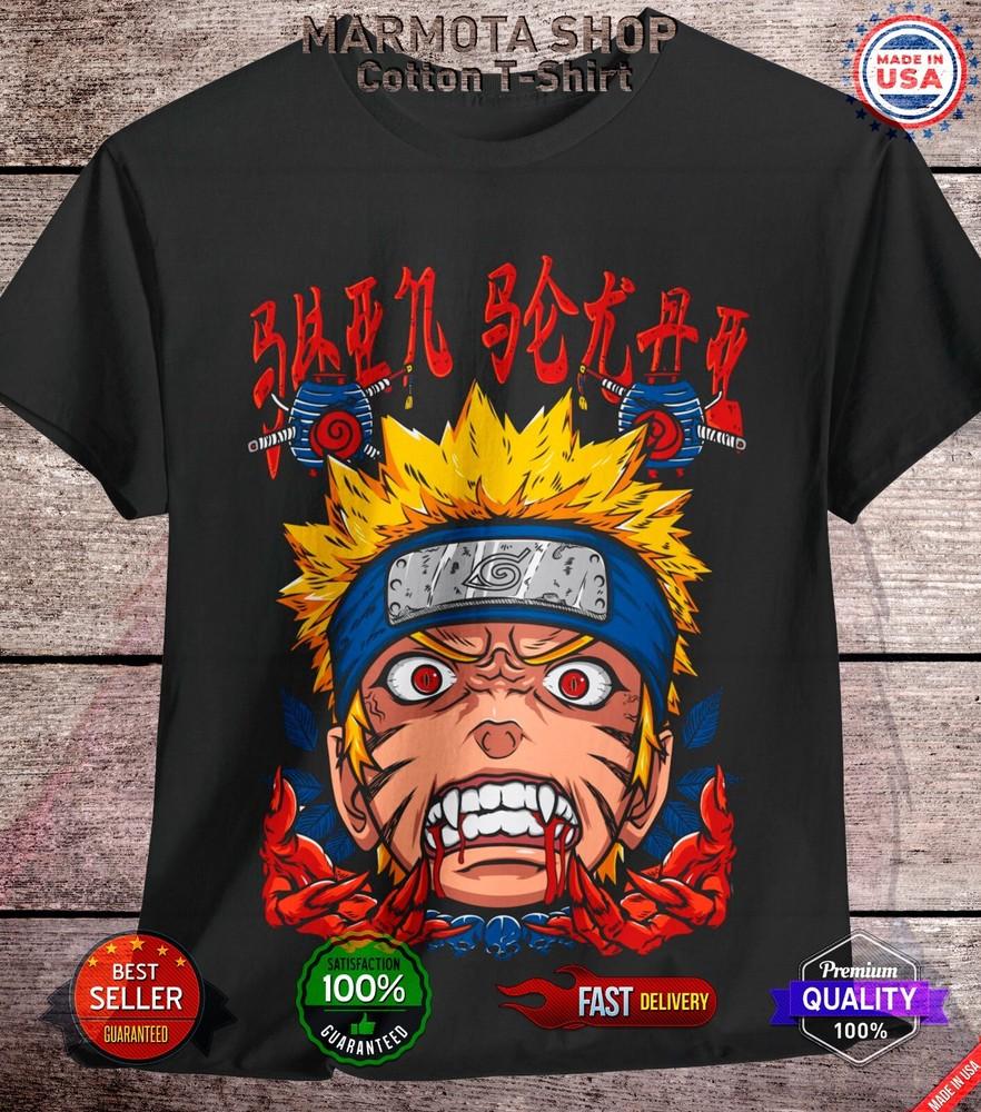 

Футболка Наруто Узумаки Шиппуден Курама Кьюби Аниме Унисекс Футболка Все Размеры 4XL