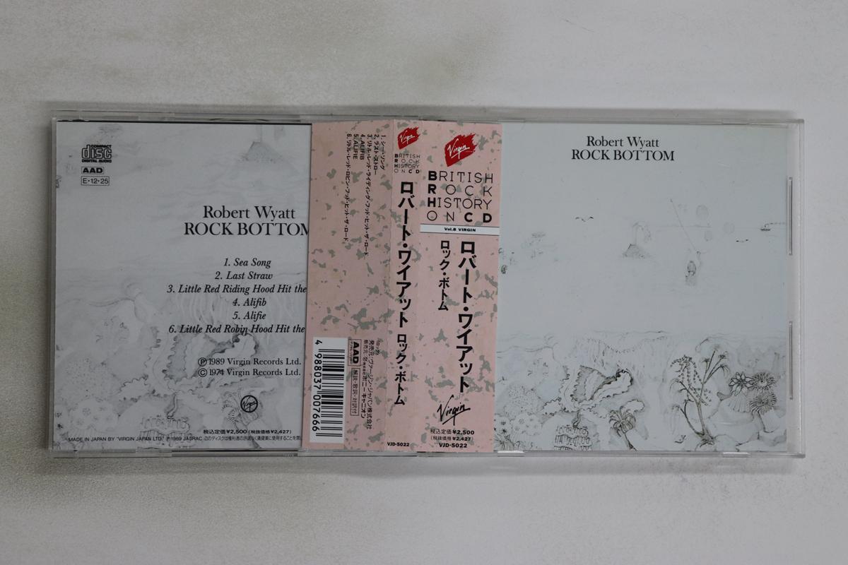 

CD ROBERT WYATT - Rock Bottom VJD5022 VIRGIN 1989 Japan Obi Rock Used