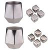 Outdoor Camping 240ml Double Wall Ti Cup Insulated Ti Mug with Ti Ice Cubes