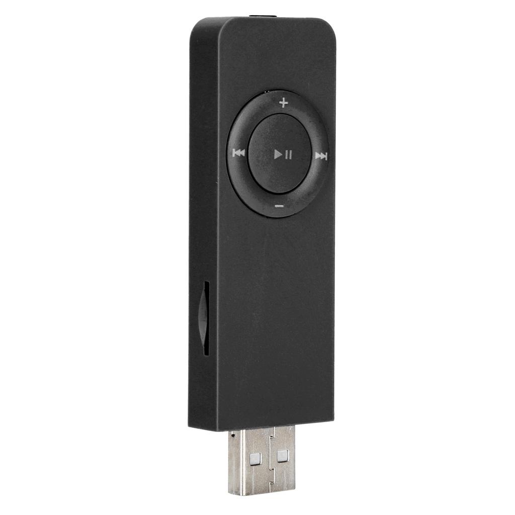 MP3 Music Player Portable Music Media MP3 Player with Lanyard for Listening To MusicBlack