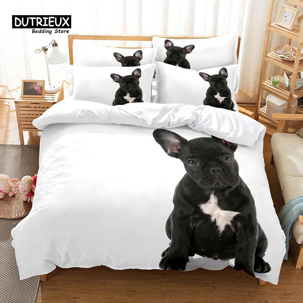 Siberian Husky Duvet Cover Set, Fashion Bedding Set, Soft Comfortable Breathable Duvet Cover, For Bedroom Guest Room Decor