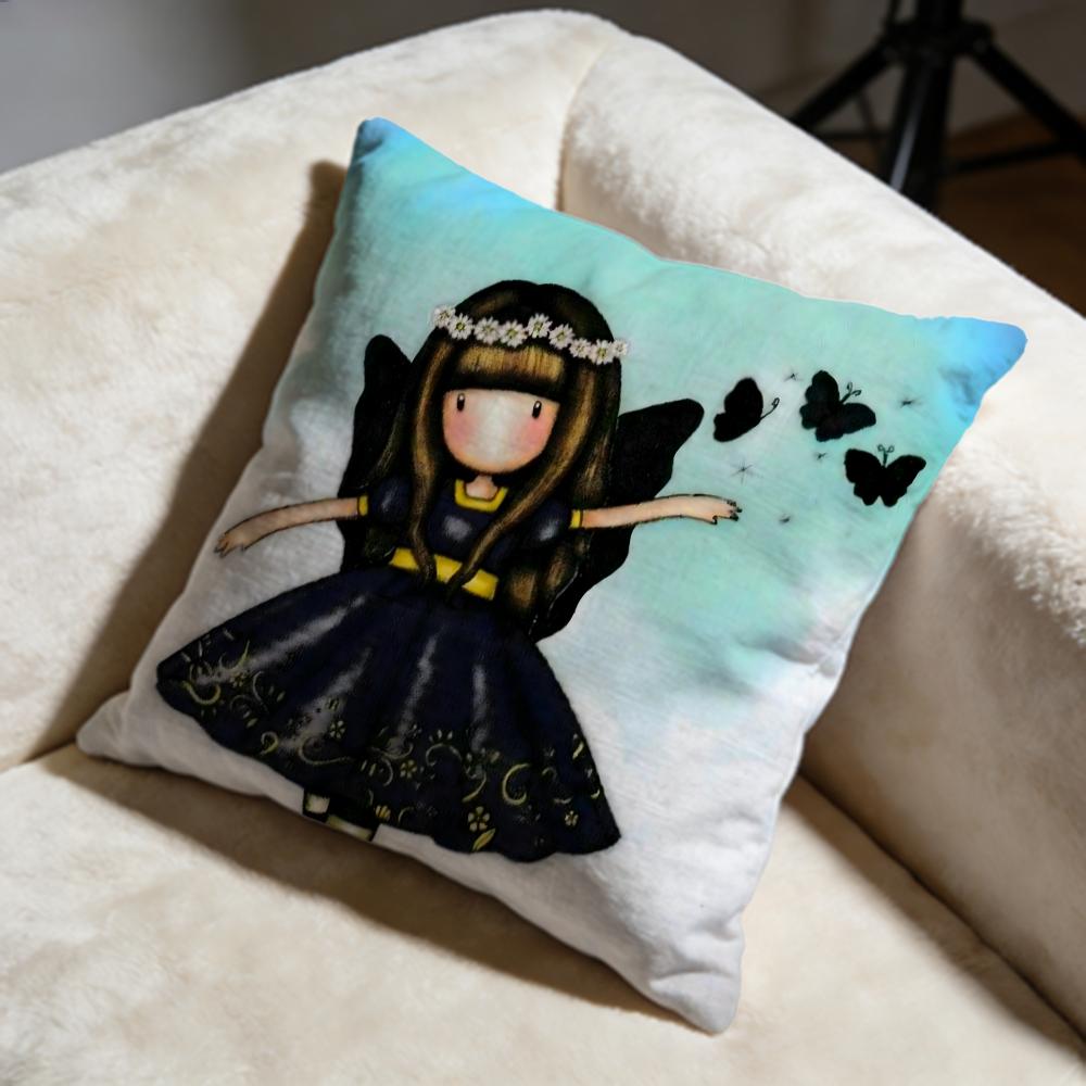 Fashion SSantoro Gorjussed Cushion Cover Soft Decorative Pillow Case Suitable for Bedroom Sofa Car Travel Use