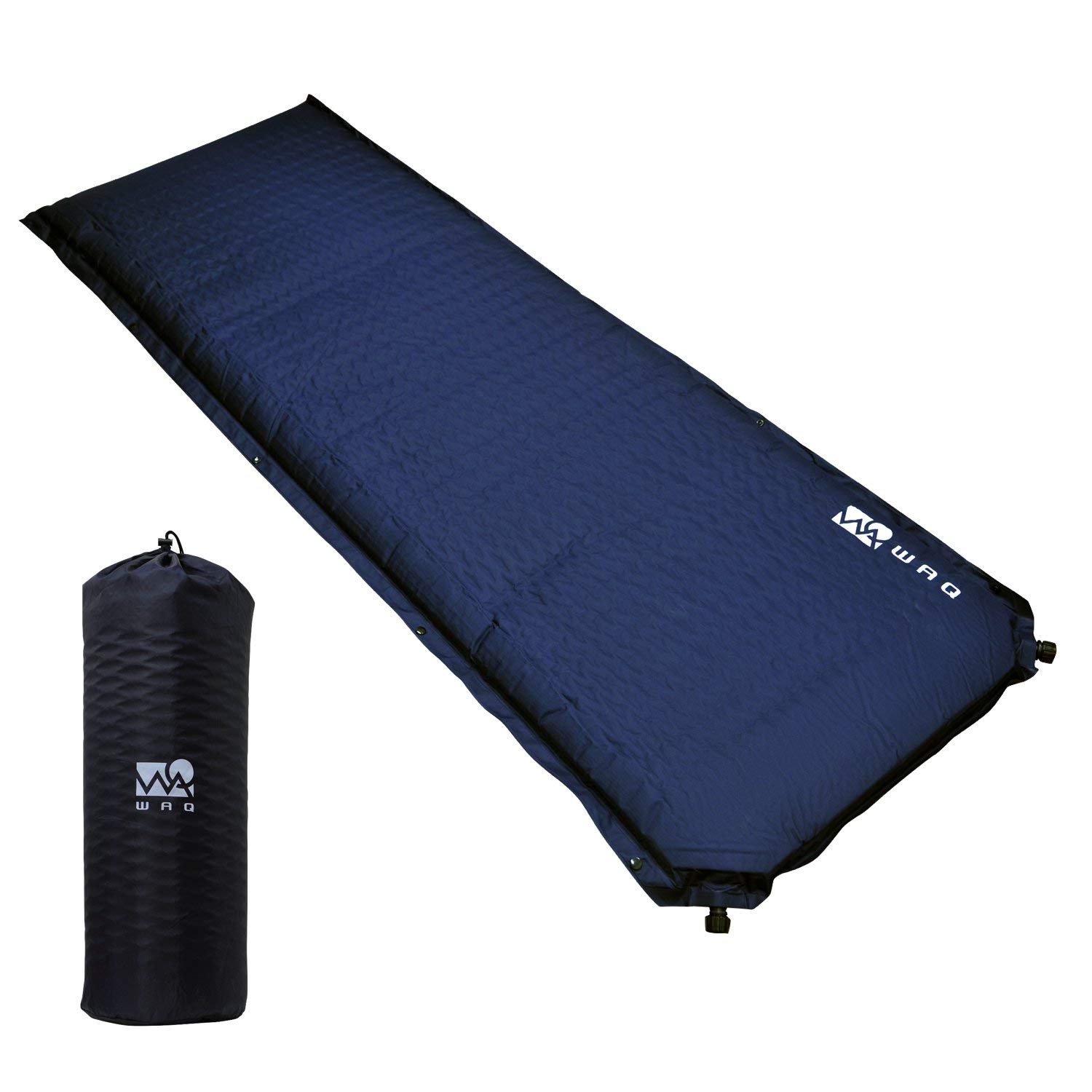 

WAQ Кемпинговый автомобильный спальный коврик с толстой ручкой R Value Special Lightweight Inflator Mat, Коврик, 8 см, Компактный, 6.0, Уретан, (военно-морской флот)