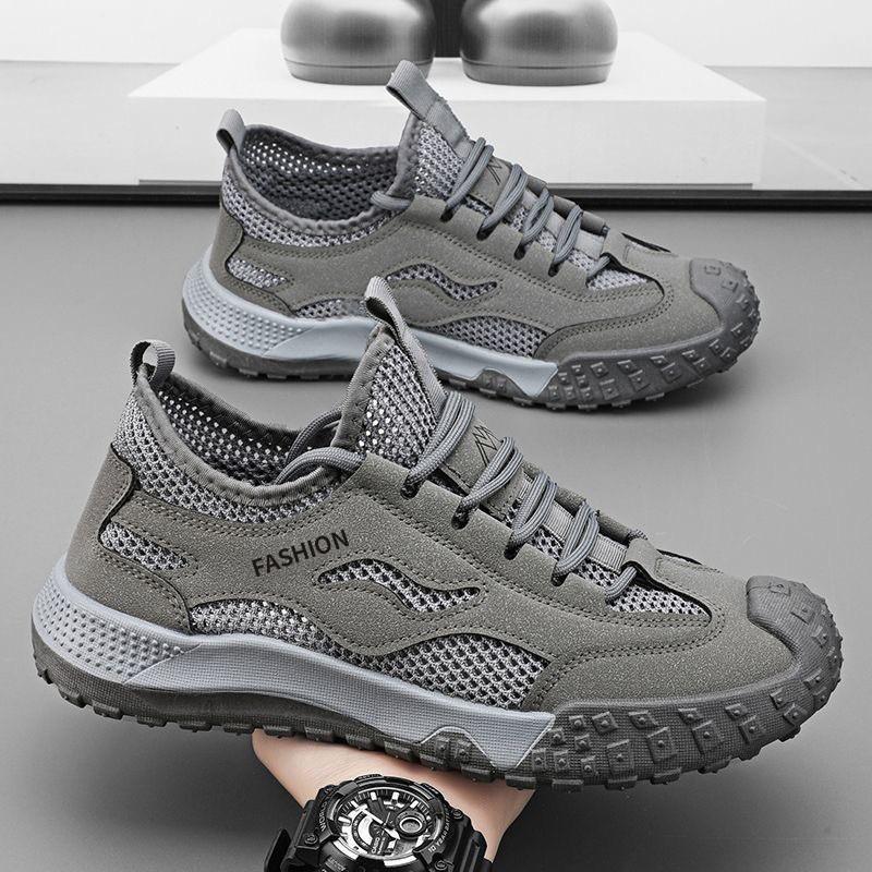 Shoes Outdoor casual sports shoes Mesh breathable and lightweight outdoor mountaineering shoes Labor insurance shoes