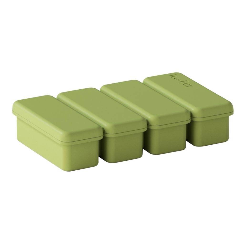 4 Cells Silicone Ice Cubes Trays With Lid Diy Homemade Popsicle Mould Food Freezing Container For Cocktail Freezer Kitchen Tools