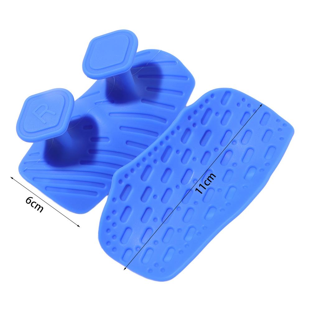 1 Pair Elastic Workout Gym Gloves Ergonomic Silicone Palm Grips Weight Lifting Grips Pull-ups