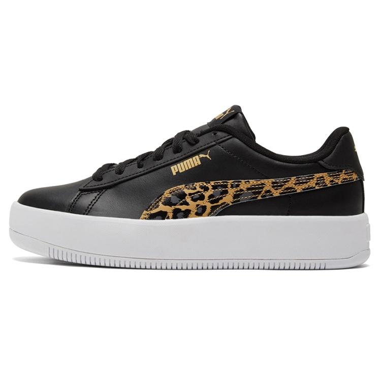 (WMNS) PUMA Lily Platform Sneakers Black Women s 384894-01 EU 38