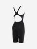 Toneidoseupocheu Rople Black Red Firm Women'S Half-Body Swimsuit