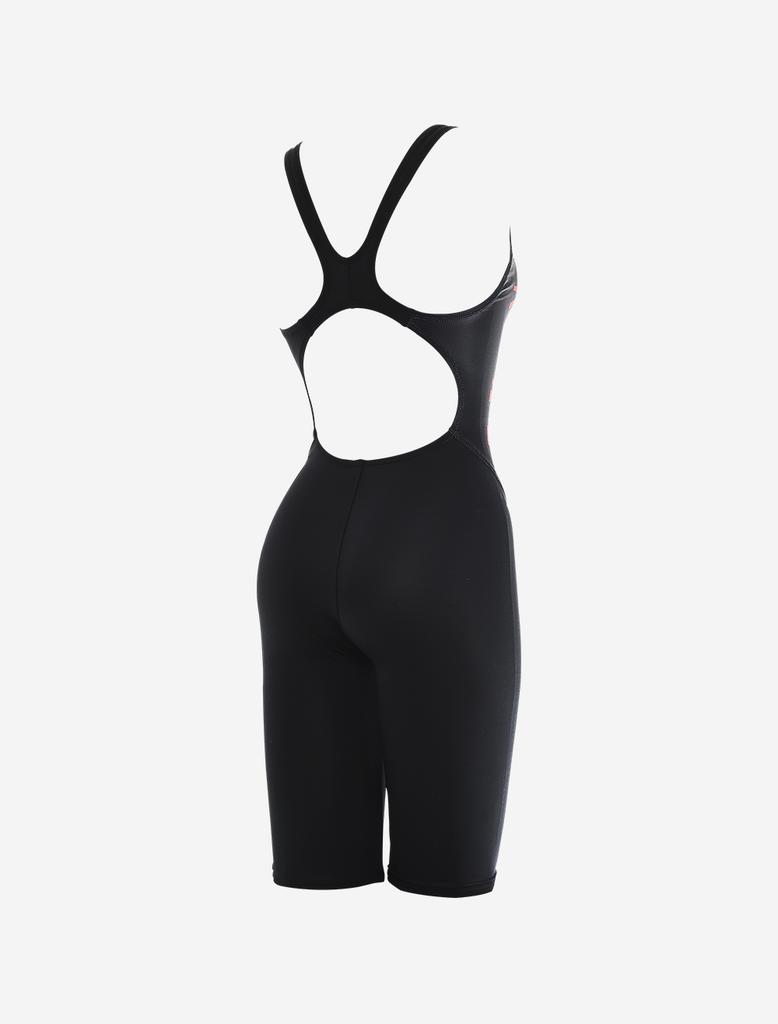 Toneidoseupocheu Rople Black Red Firm Women'S Half-Body Swimsuit