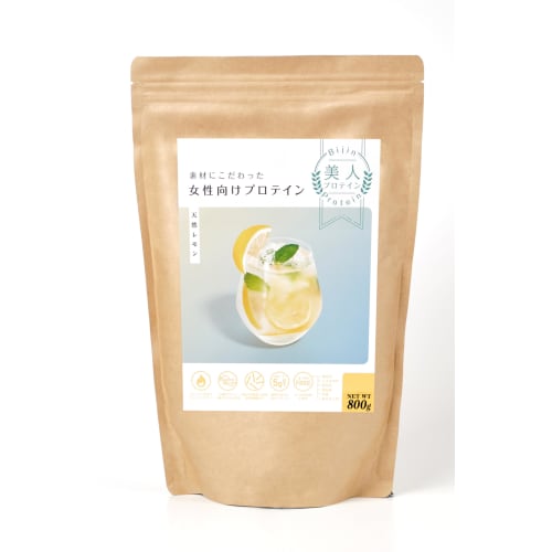 

Beauty Protein, Artificially Sweetened Soy Protein for Women, Low Carb, Beauty Protein (Natural Lemon, 800g)