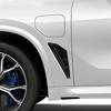 2 ks Pro Bmw X5 X5M G05 2019-2022 Černý boční větrací otvor blatníku