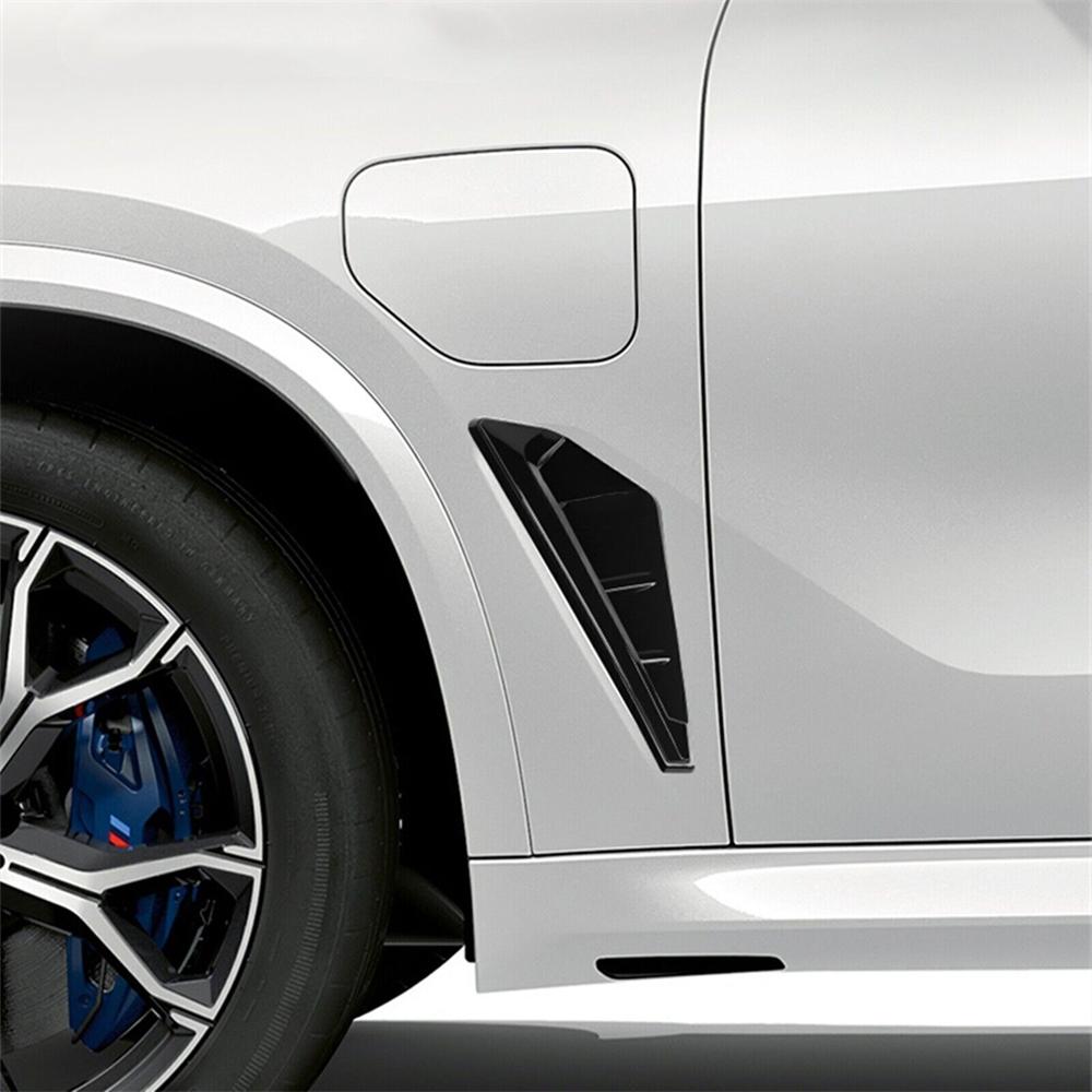 2 ks Pro Bmw X5 X5M G05 2019-2022 Černý boční větrací otvor blatníku