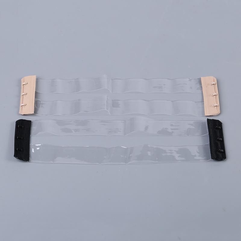 Women New Silicone Non Slip Buckle Clear Bra Straps Invisible Transparent Bra Strap Backless Elastic Bra Extender Shoulder Strap