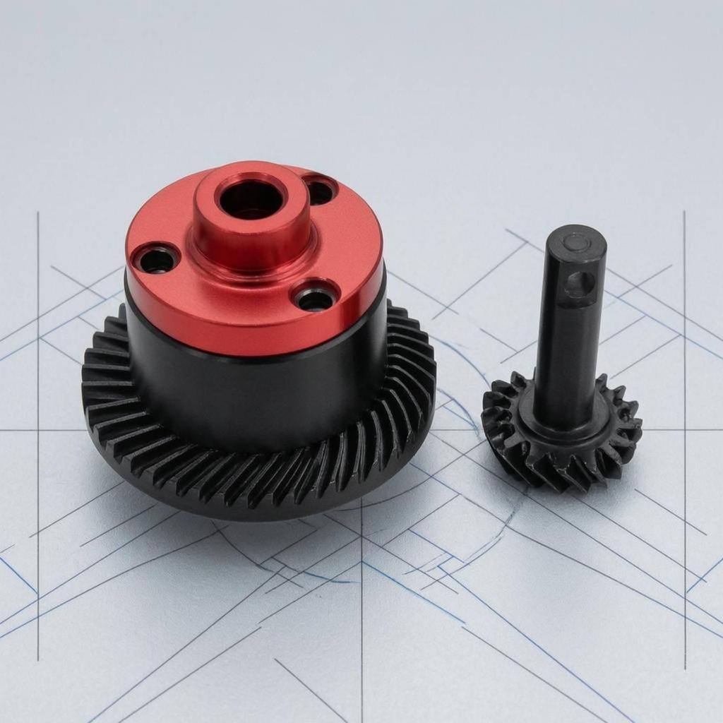 Spiral Bevel Gear Assembly Hardened Steel Tooth Profiles with