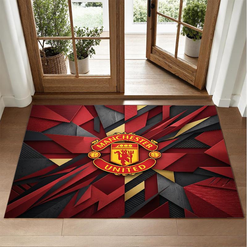 Manchester United Design Kristall Samt Teppich Weiche Dekorative Matte für Schlafzimmer Eingang